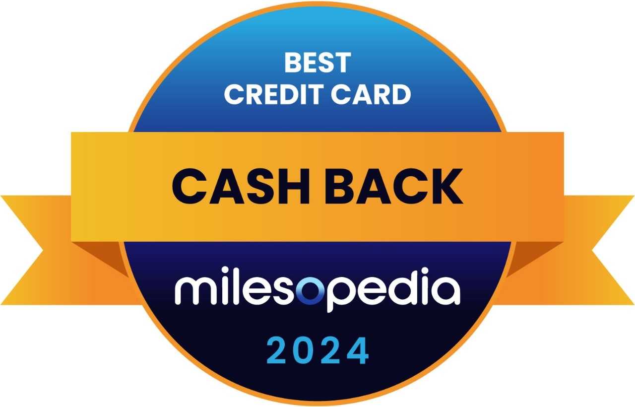 Milesopedia Best Cash Back Credit Card 2024 logo.