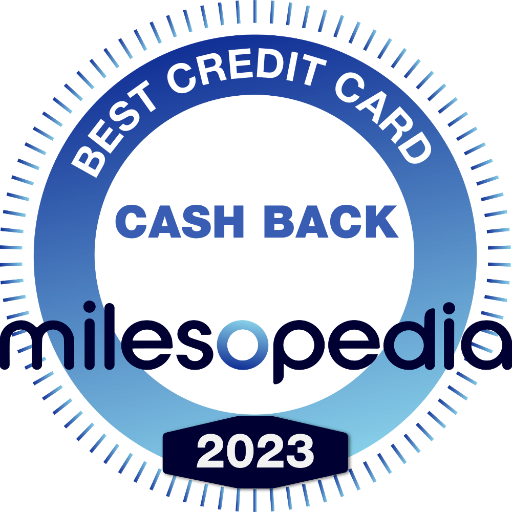 Milesopedia Best Cash Back Credit Card 2023 logo.