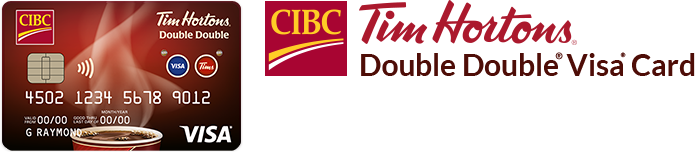 CIBC Tim Hortons Double Double Visa Card, CIBC logo and Tim Hortons logo