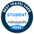 Milesopedia Best Travel Credit Card for Students 2022 logo.