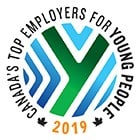 Canada's Top Employer for Yonge People 2019 logo