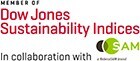 Member of Dow Jones sustainability indices in collaboration with SAM a RobecoSAM brand