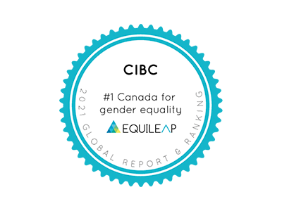 CIBC number 1 in Canada for gender equality Equileap.