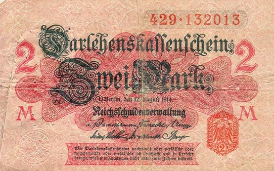 German mark, 1914
