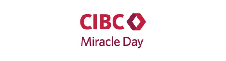 CIBC Miracle Day logo. 35 years of helping kids rise above.