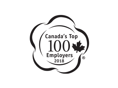 Logo: Canada's Top 100 Employers 2018