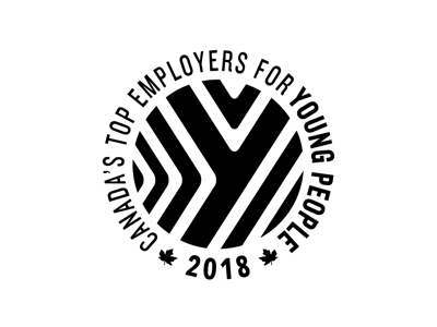 Logo: Canada's Top Employers for Young People 2018