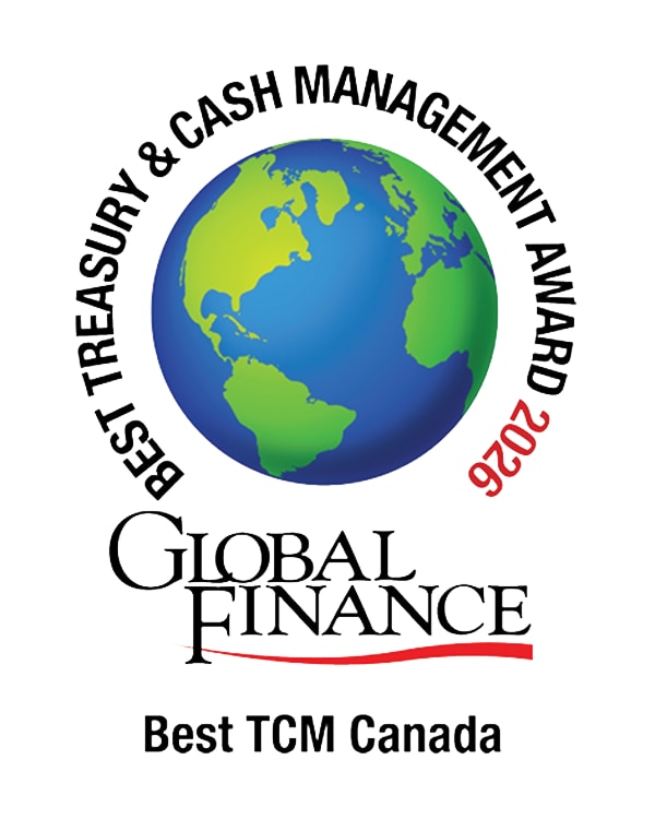 Best Treasury & Cash Management Award 2026. Global Finance.