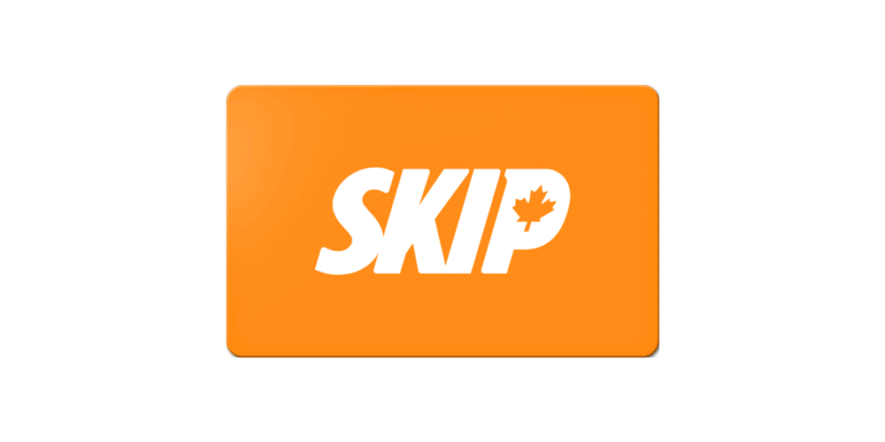 Skip卡片翻转后显示CIBC借记卡