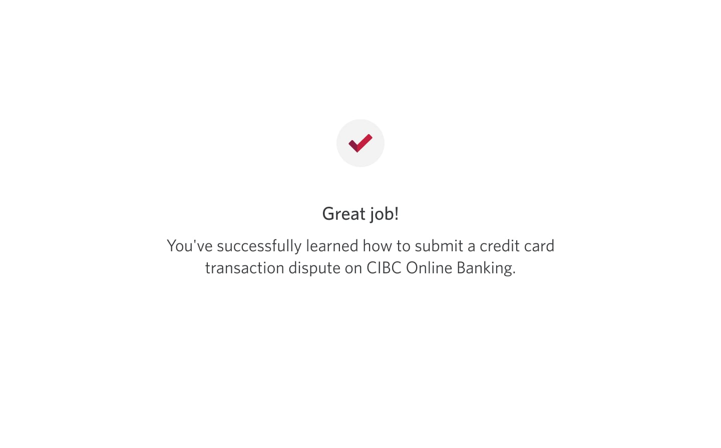 Demo screen 18: CIBC Online Banking report an issue form.