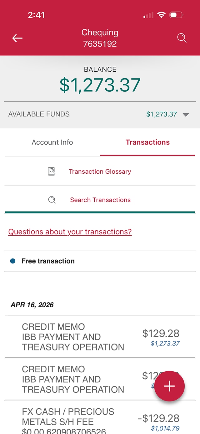 Demo screen 3: Account details. A pulsing animation highlights the "Account info" tab.