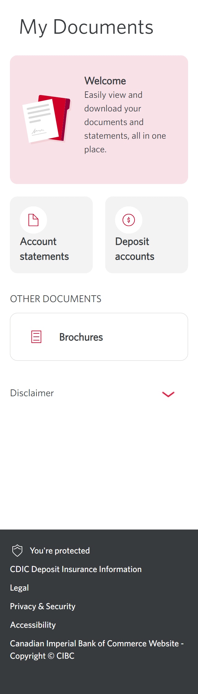 Demo screen 9: My Documents page. A pulsing animation highlights an empty space on the screen to proceed in the demo.