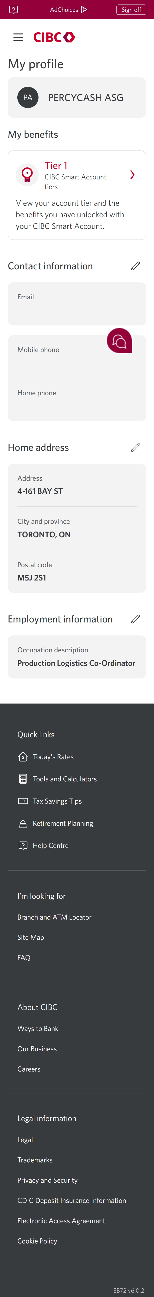 Demo screen 11: My Profile page. A pulsing animation highlights the "More options" menu.