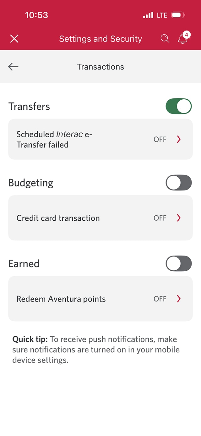 Demo screen 10: Transactions page. A pulsing animation highlights the "back" button.