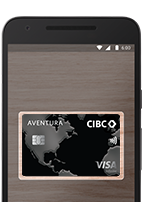 Un écran de téléphone affiche une carte de crédit supplémentaire avec Google Pay