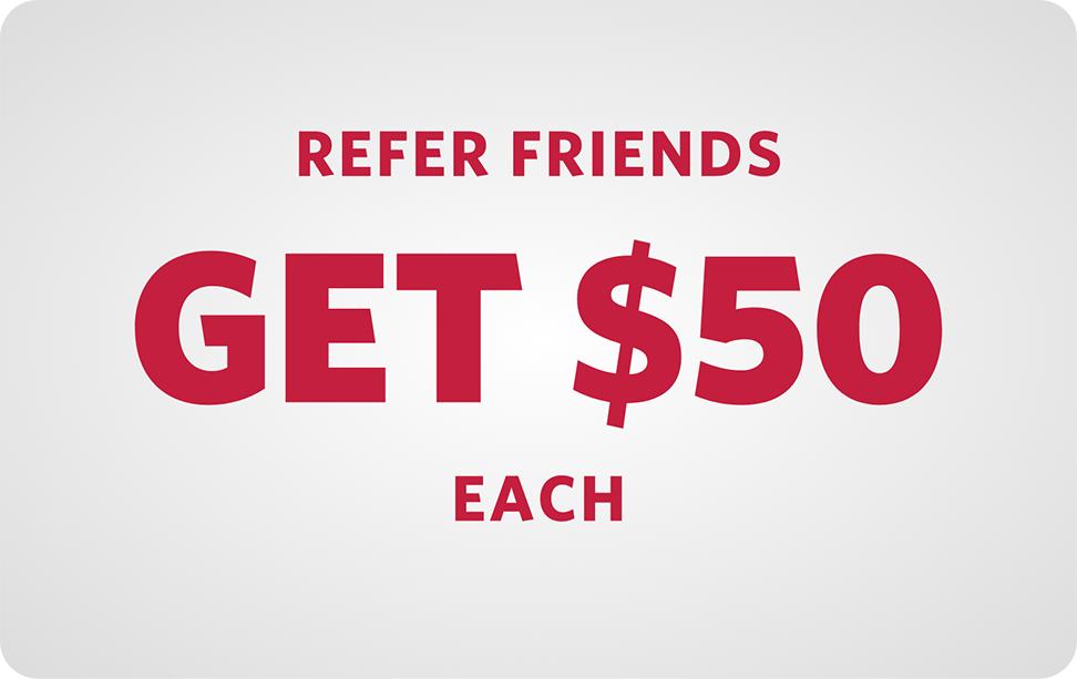 A CIBC Dividend® Visa* Card for Students, plus a CIBC Smart™ Start Card, plus refer friends and get $50 each.