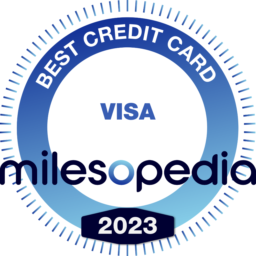 Milesopedia Best Visa Credit Card 2023 logo.