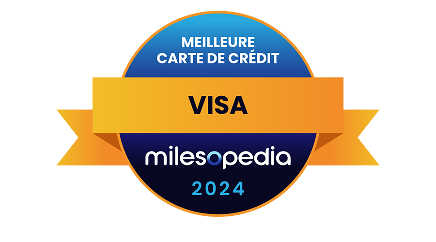 Logo Milesopedia Meilleure carte de crédit Visa en 2024.
