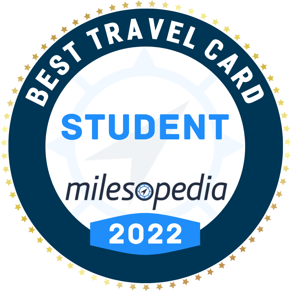 Milesopedia Best Travel Credit Card for Students 2022 logo.