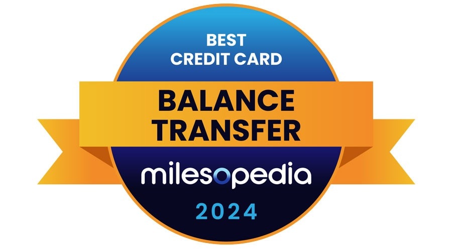 Milesopedia Best Balance Transfer Credit Card 2024 logo.