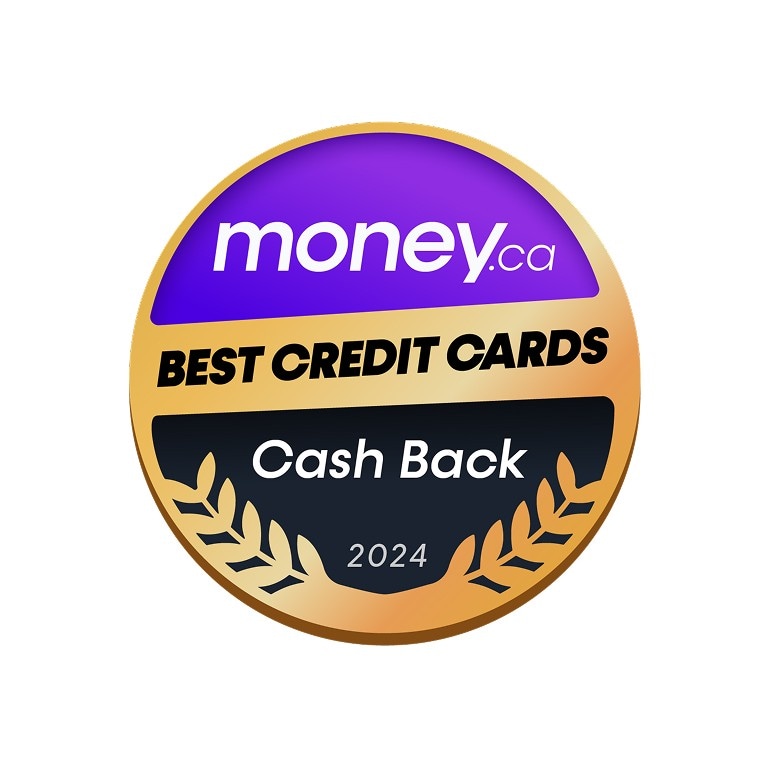  Best Credit Cards Cash Back 2024 money.ca award logo.