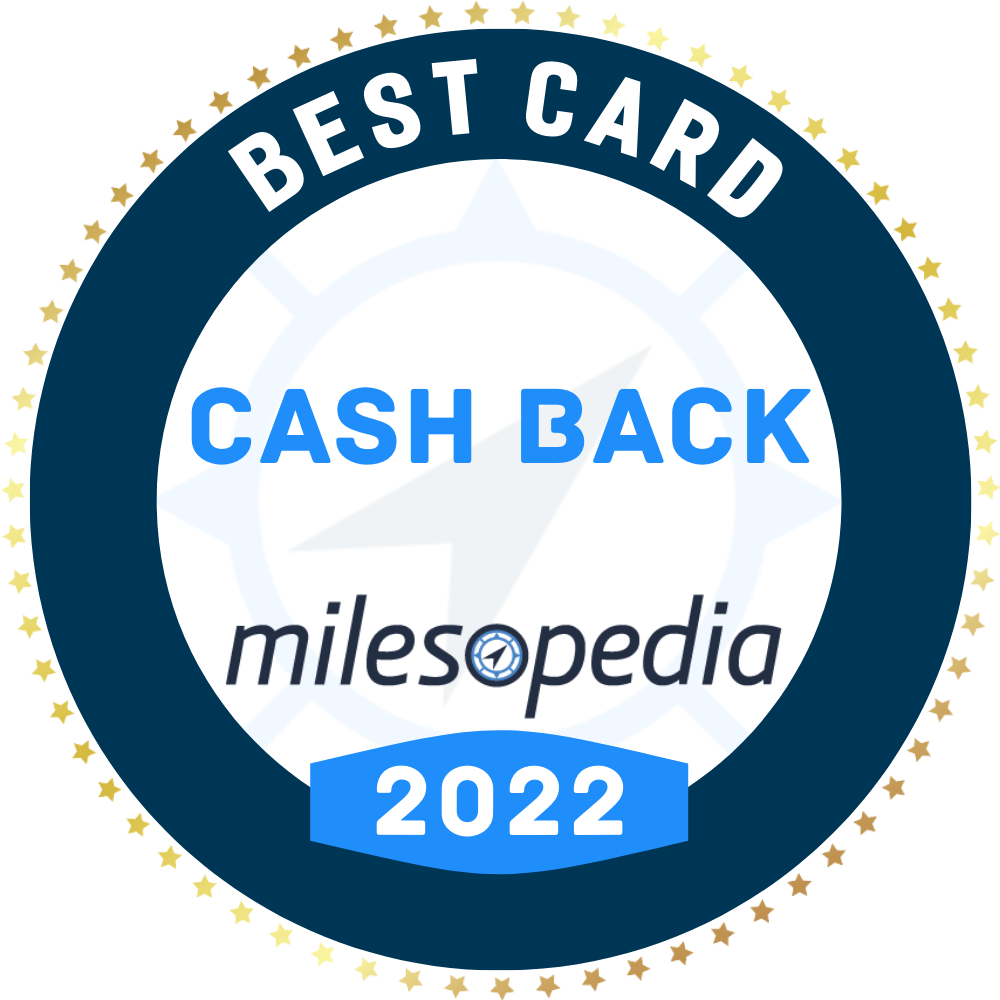 Milesopedia Best Cash Back Credit Card 2022 logo.