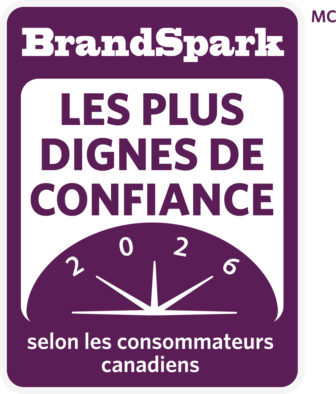  BrandSpark, les plus dignes de confiance en 2026 selon les consommateurs canadiens.