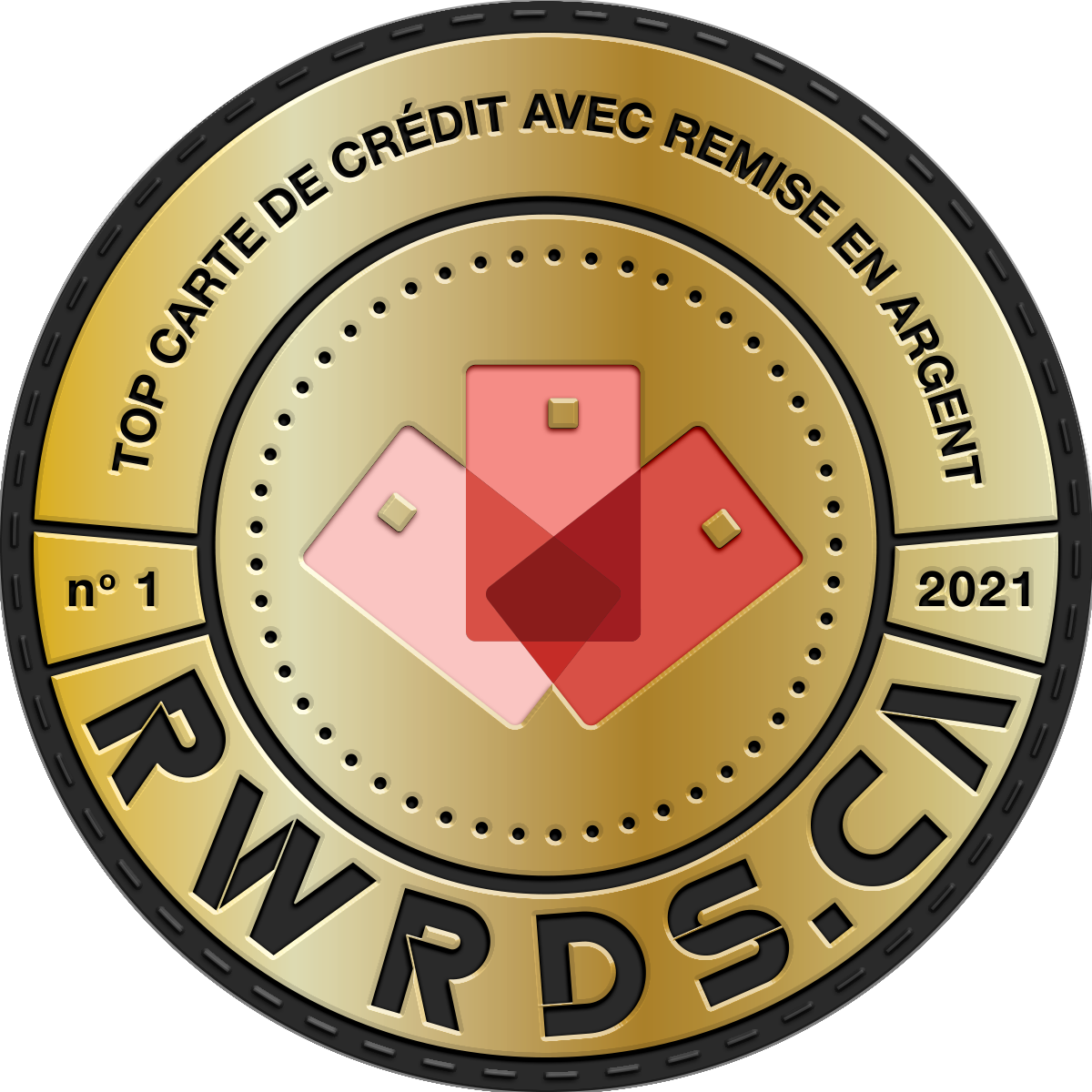 Logo du prix Rewards Canada de la Top carte de crédit avec remise en argent 2021.
