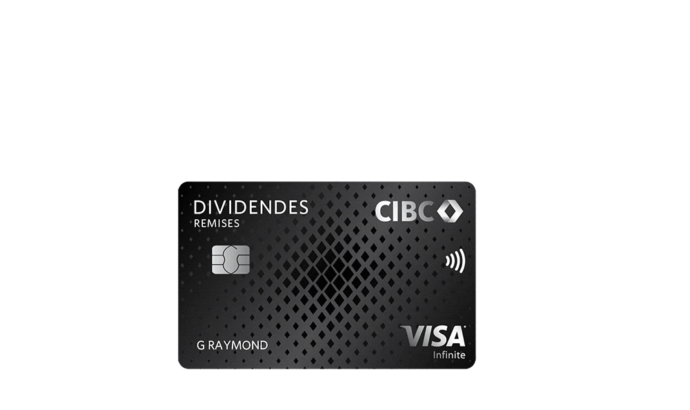 Carte Dividendes CIBC Visa Infinite se transformant en sacs de magasinage.