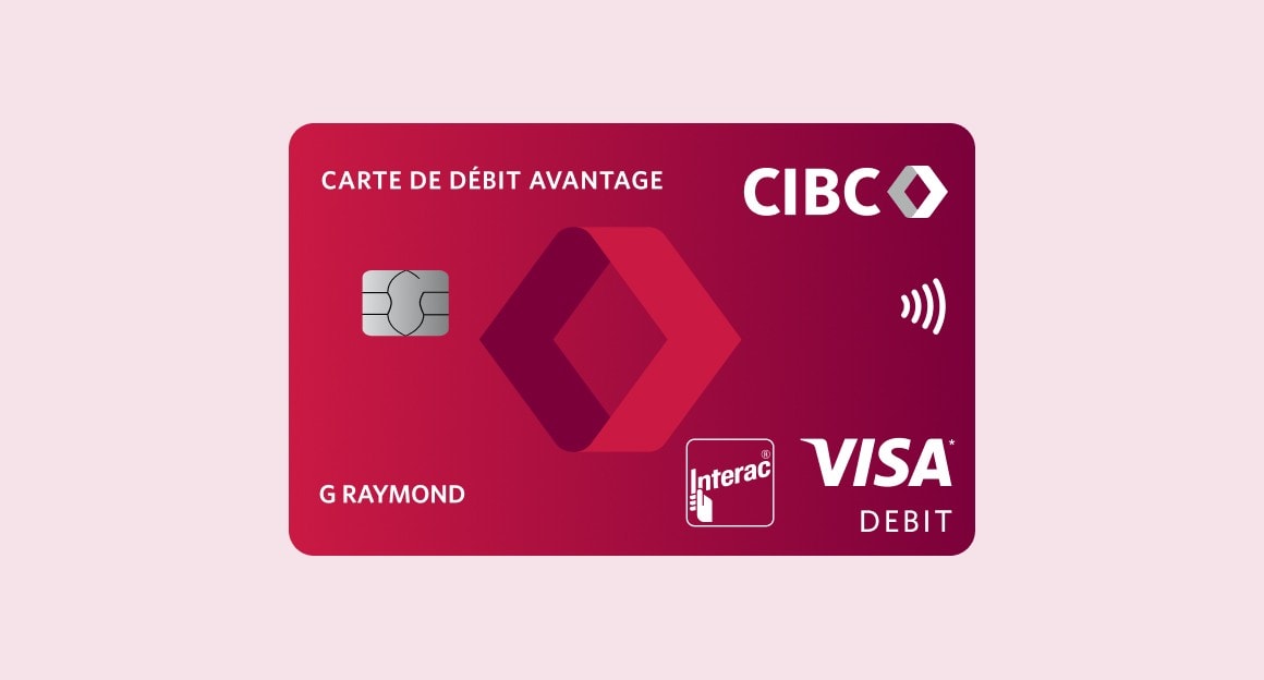 Carte de débit Avantage CIBC.