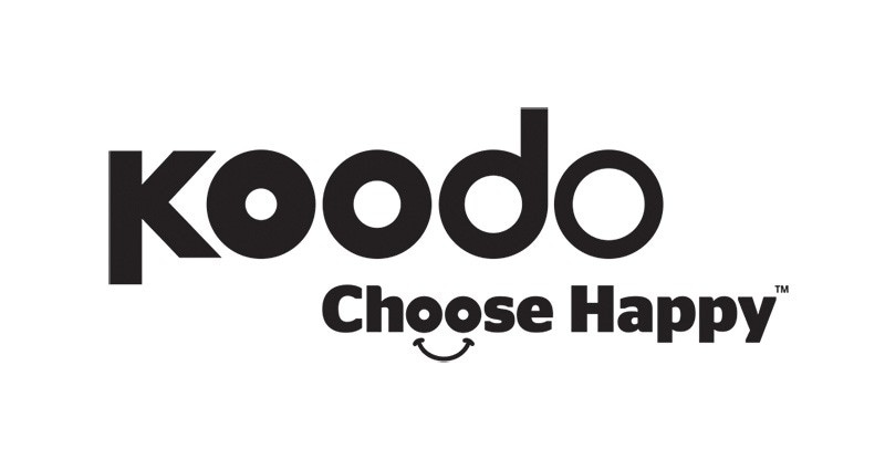 Koodo logo. Choose happy.