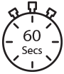 Stopwatch showing 60 seconds