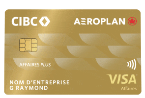 Carte Affaires Plus CIBC Visa* Aéroplan.