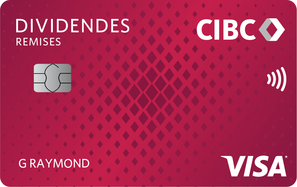 Carte Dividendes CIBC Visa pour étudiants.