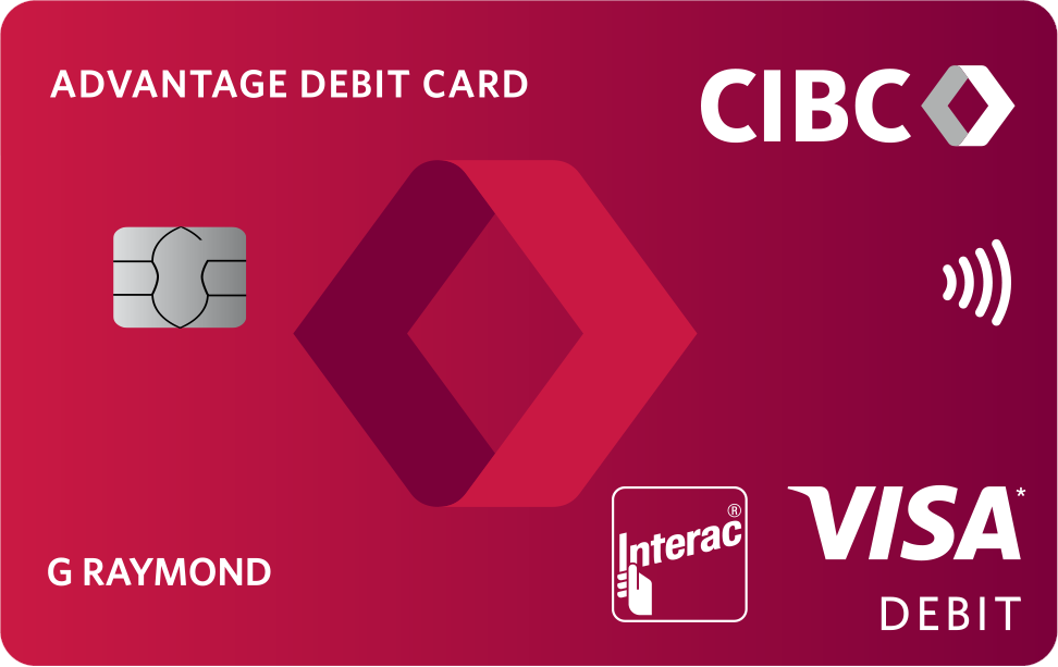  CIBC Advantage Visa Debit card.
