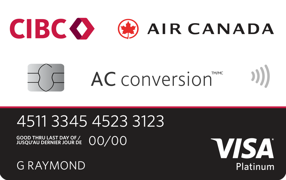 Carte de voyage prépayée CIBC AC conversion