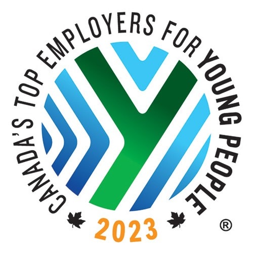   Canada’s Top Employers for Young People 2023 logo.