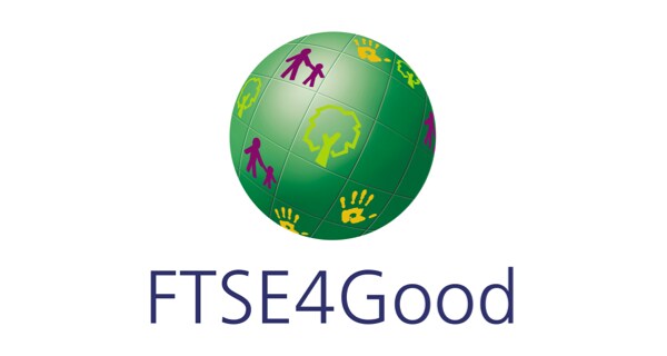Logo The FTSE4Good index.