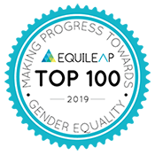 Logo Equileap Global Top 100 sur l’égalité des sexes en 2019