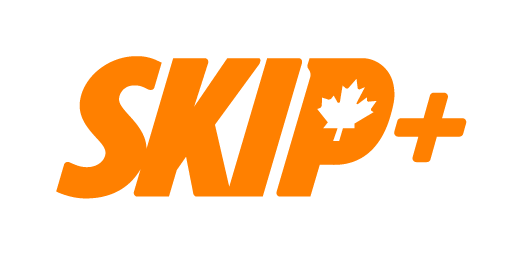 Skip+ logo.