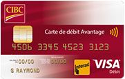 Carte de débit Avantage CIBC