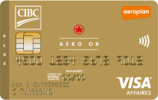 Carte Aéro Or CIBC Visa pour PME Plus