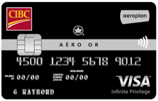 Carte Aéro Or CIBC Visa Infinite Privilege