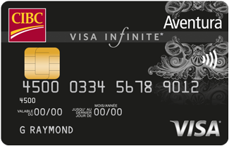 Une carte Aventura CIBC Visa Infinite