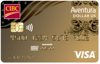 Carte Aventura Or CIBC Visa en dollars US.
