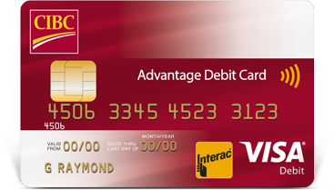 Resultado de imagem para advantage debit card cibc