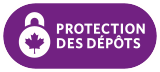 Macaron Protection des dépôts de la SADC. Une nouvelle fenêtre s’affichera dans votre navigateur