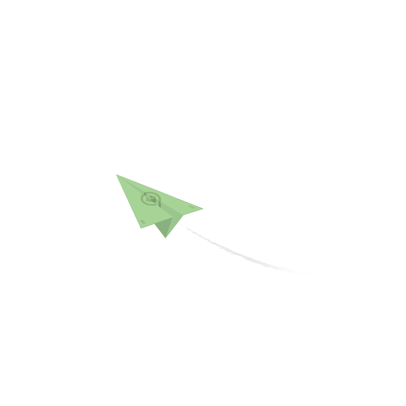 Paper airplane made of a bill
