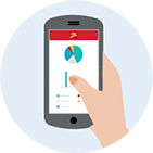 Smartphone displaying the CIBC Mobile Banking App