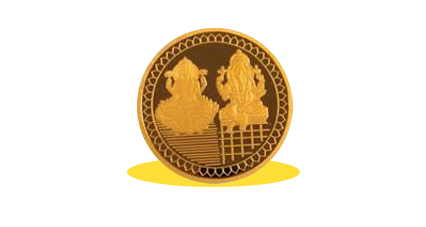 Diwali Lakshmi gold coin